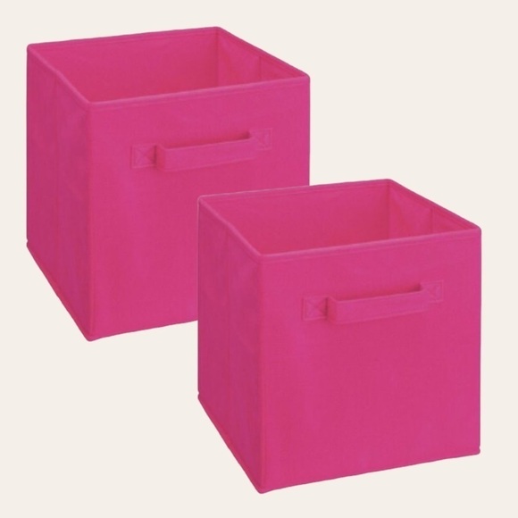 🌺 Cubeicals Closetmaid Fuschia Fabric Drawer 2 Count - Picture 1 of 4